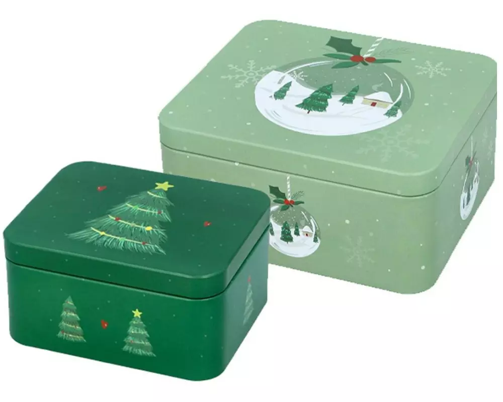 RBV Birkmann Guetzli-Dose Christmas Tree Box S 12 x 10 cm, M 15 x 13 cm