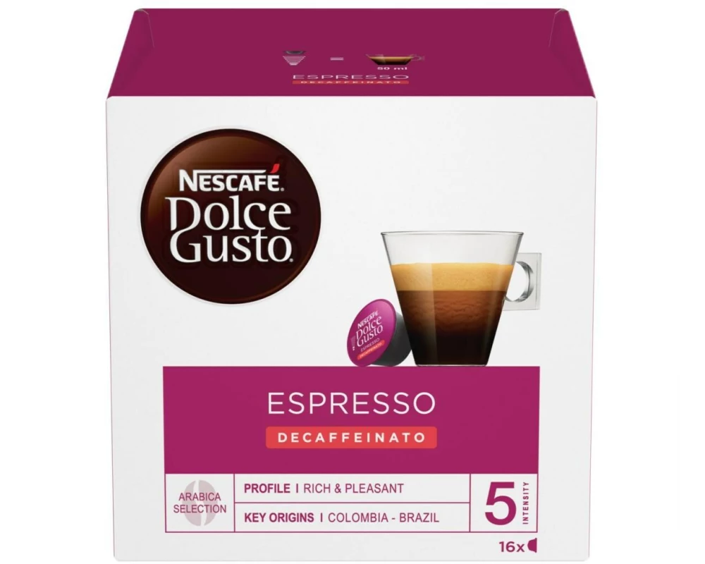 Nescafé Kaffeekapseln Dolce Gusto Espresso Decaf Red 16 Stück