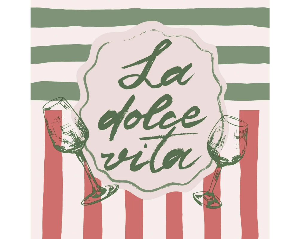 Paper + Design Papierservietten La dolce vita 33 cm x 33 cm, 20 Stück