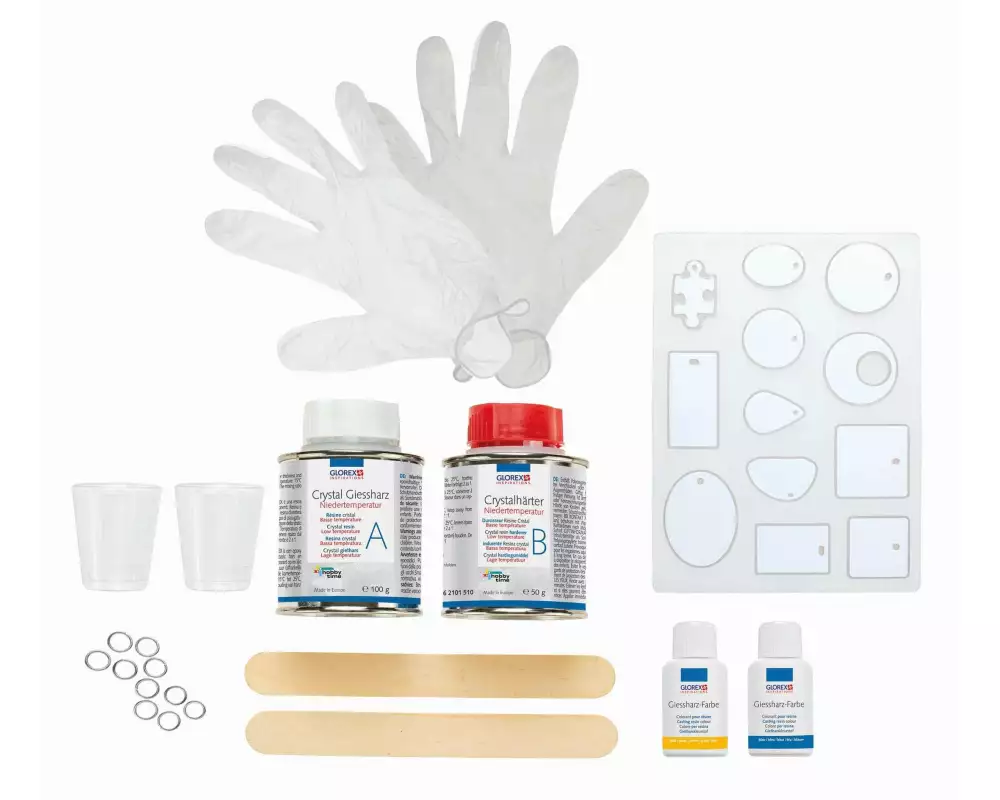 Glorex Giessharz Crystal Starter-Set Niedertemperatur