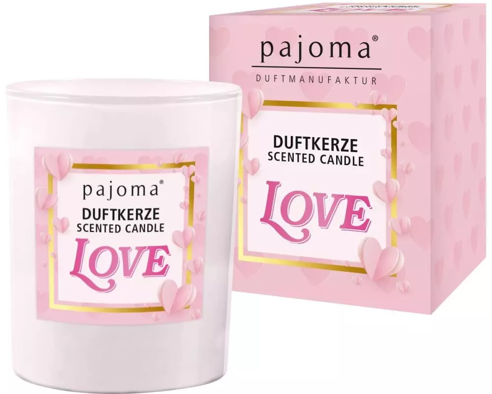 Pajoma Duftkerze «LOVE» 140 g, Duft: Vanilla Amber