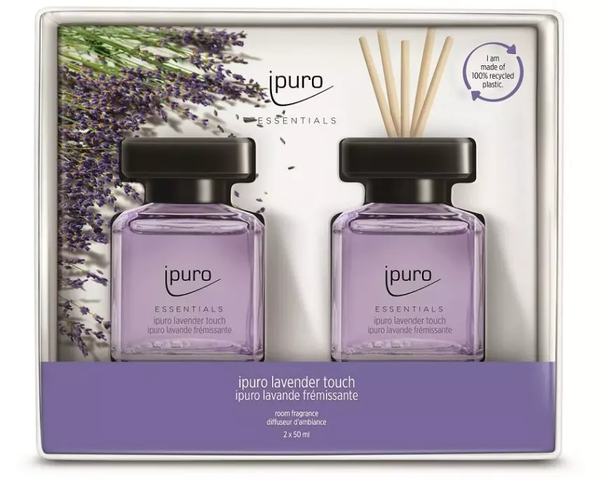 ipuro Duftstäbchen Lavender Touch 2 x 50 ml Set 100 ml