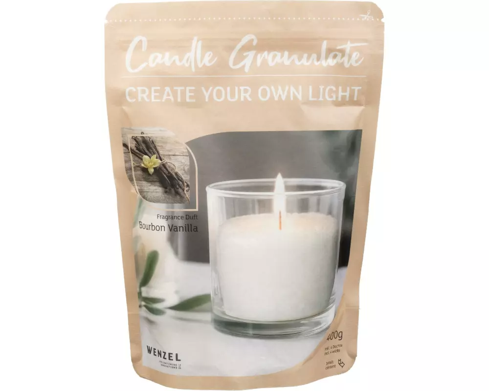 Wenzel Kerzen Wachsgranulat Bourbon Vanilla 400 g