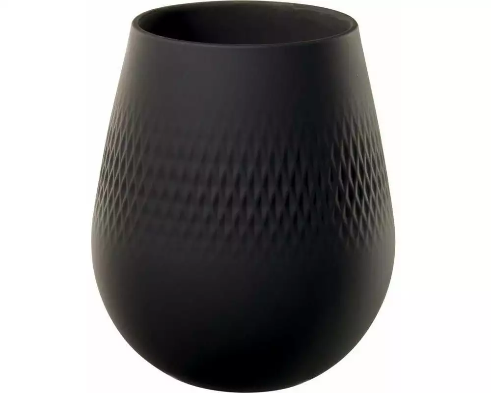 Villeroy & Boch Vase Collier noir Carré No.2 Schwarz