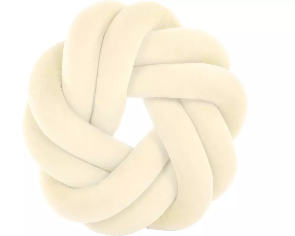 Tiseco Kissen Knot 30 x 30 cm, Elfenbein
