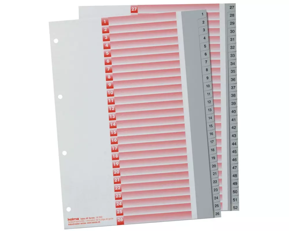 Kolma Register A4 KolmaFlex 1-52