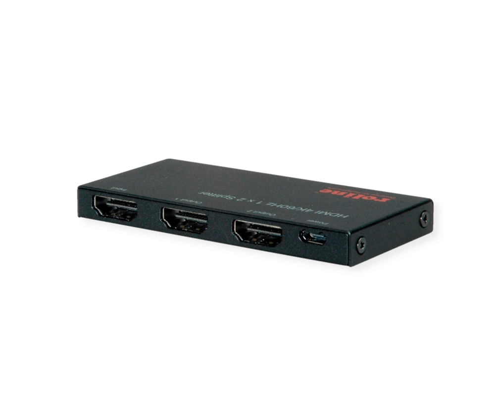 ROLINE HDMI Video-Splitter, Ultra Slim, 2fach