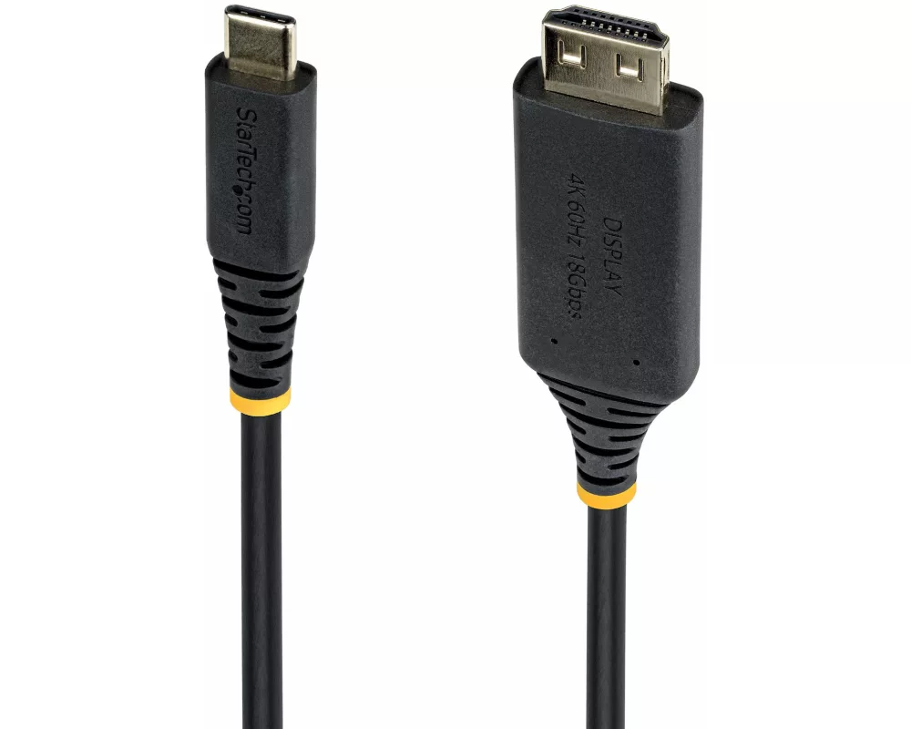 StarTech.com 2M-USBC-HDMI-4K60-G video cable adapter USB Typ-C HDMI Typ A (Standard) Schwarz