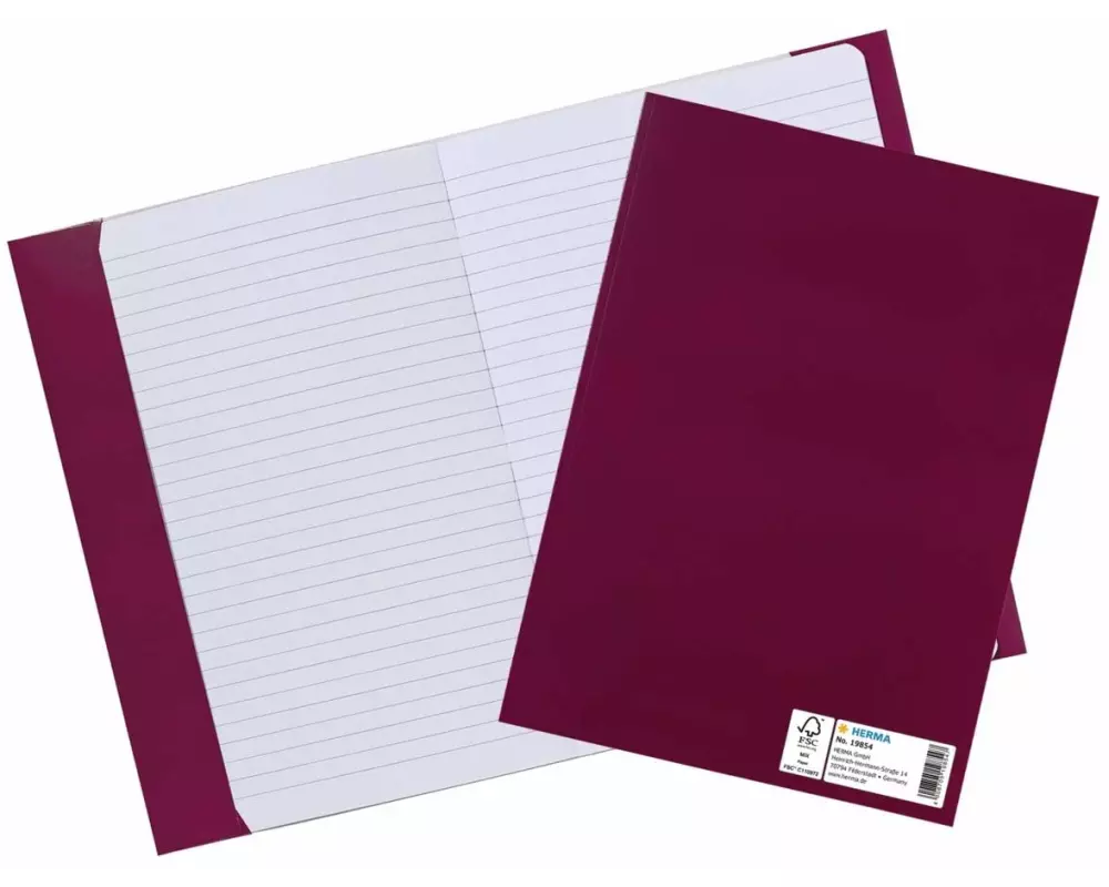 HERMA Einbandpapier A5 Weinrot
