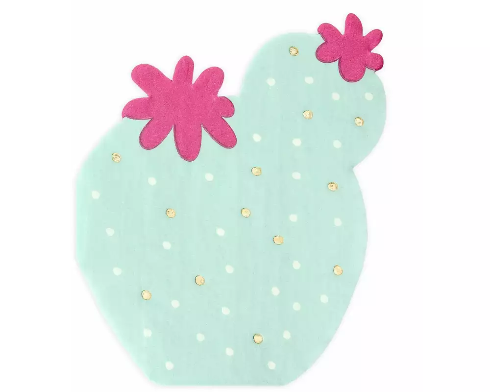 Partydeco Cocktailservietten Kaktus 11.5 x 13.5 cm, 20 Stück