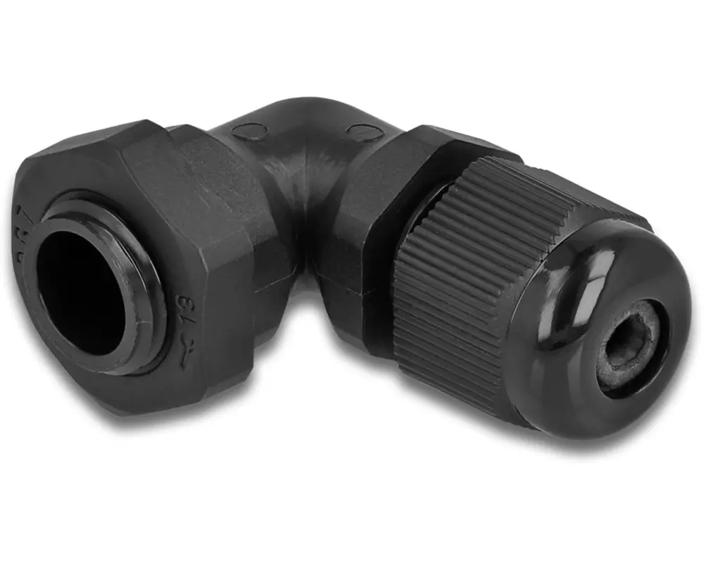 Delock Kabelverschraubung PG7, 15 mm 90° gewinkelt