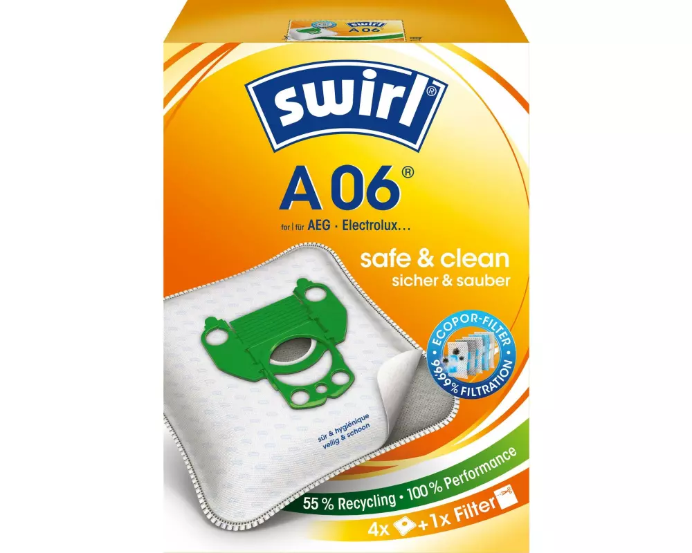 Swirl Staubfilterbeutel A 06 4 Stück