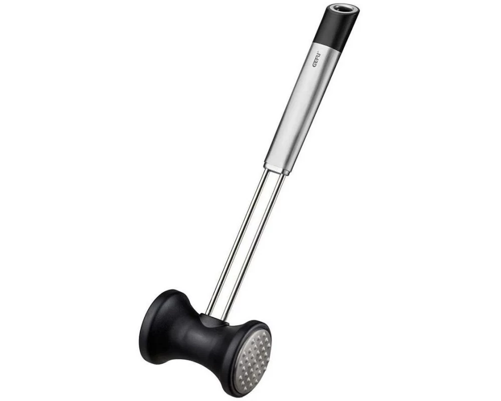 GEFU Fleischklopfer Primeline 26.9 cm, Schwarz/Silber