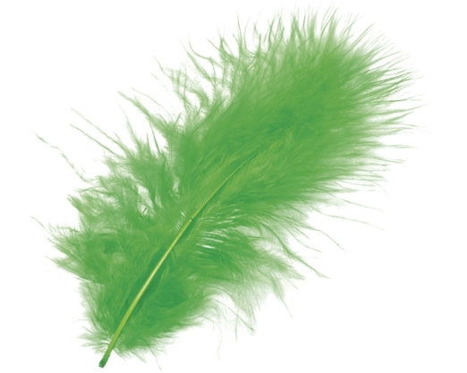KNORR PRANDELL Marabufedern 10cm 6619440 grün 15 Stück