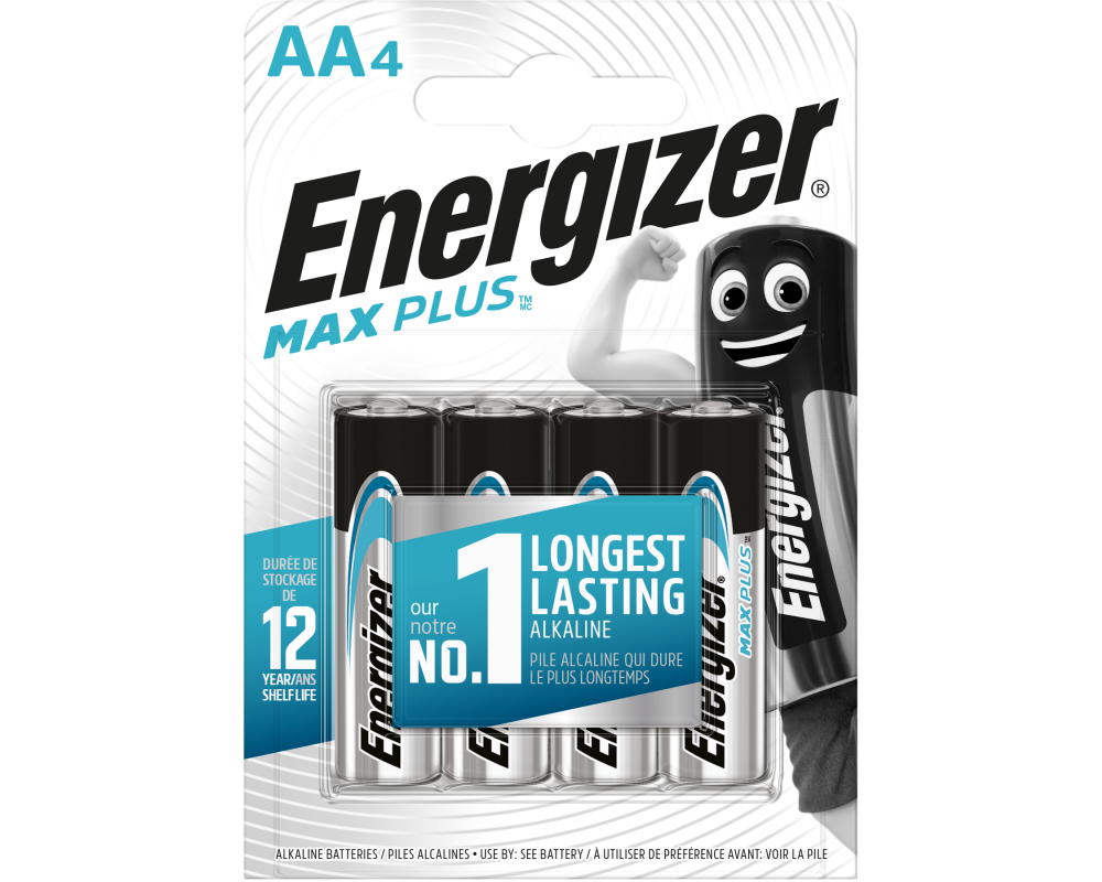 ENERGIZER Batterie Max Plus 1,5V E301323603 Mignon 2800 mAh 4 Stück