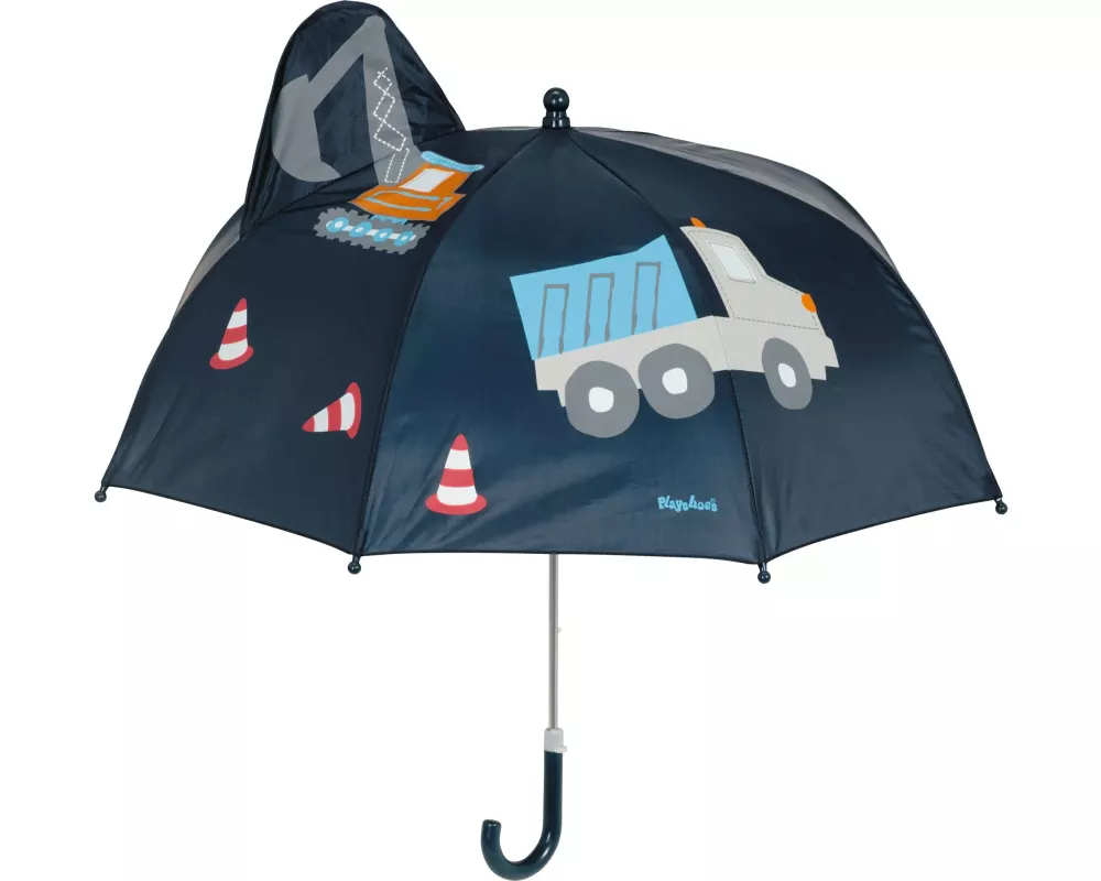 Playshoes Regenschirm 3D Baustelle