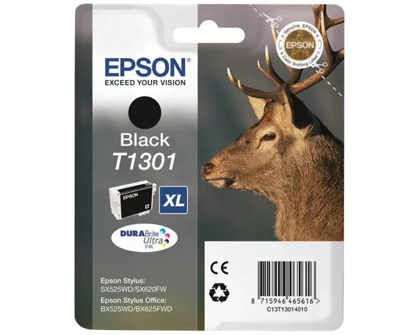 EPSON T1301 ink cartridge black extra high capacity 25.4ml 1-pack RF-AM blister DURABrite Ultra Ink