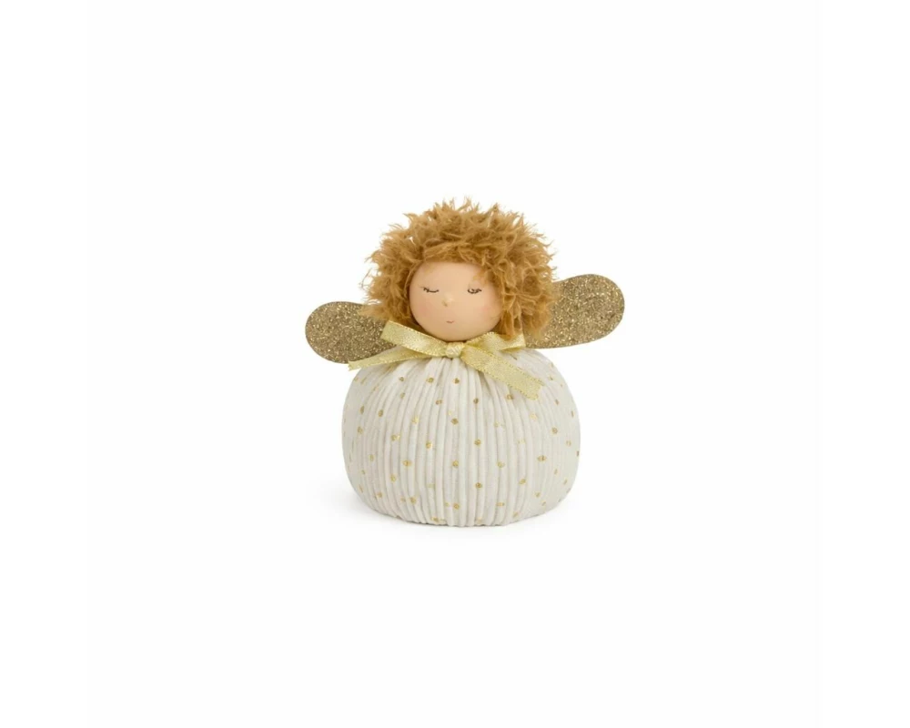 CHALET Engel Pummelchen Weihnachtsdeko, Gold/Weiss