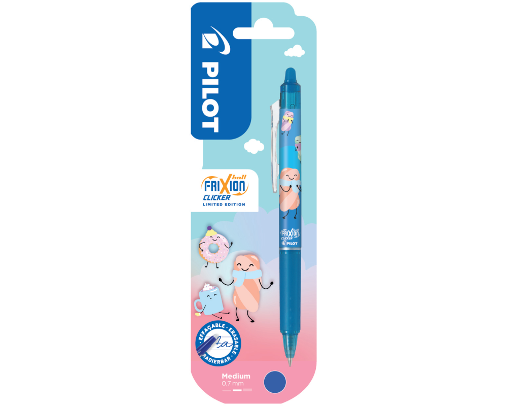 PILOT Frixion Clicker Sweet 0.7mm 150.440.15 Winter Edition, hellblau