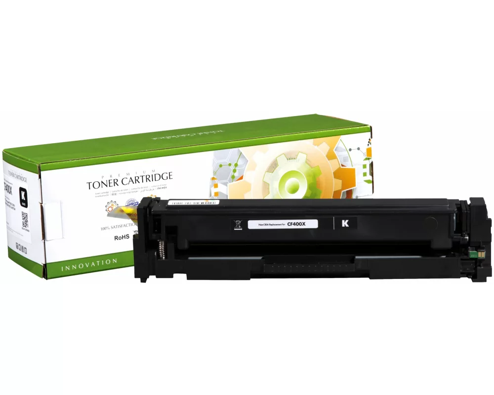 STATIC Toner cartridge compatible with HP CF400X black High Capacity compatible 2.800 pages