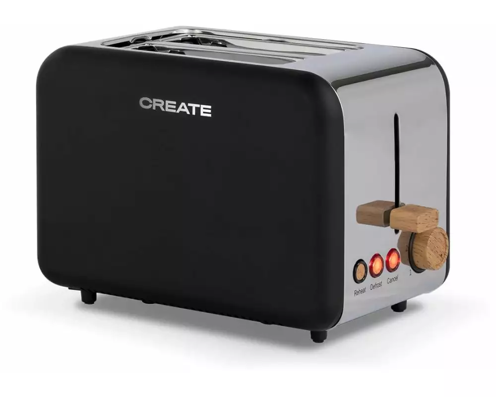 Create Toaster Retro Schwarz