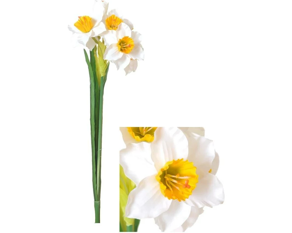 CHALET Blumenstrauss Narzissen 51 cm, Gelb/Weiss