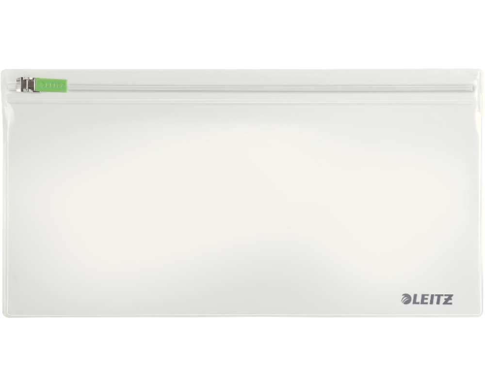LEITZ Zip-Verschlusstasche S 40070000 transparent 2 Stück