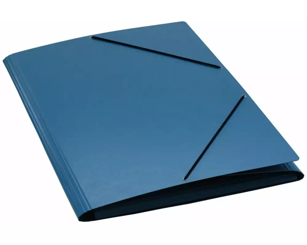 EROLA Gummibandmappe A3 Pressspan Blau