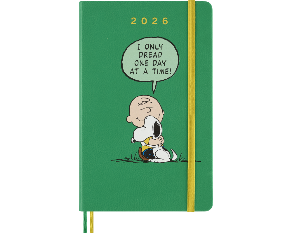 MOLESKINE Agenda Peanuts Large 2026 DHPE12DC3Y26 1T/1S grün HC 13x21cm
