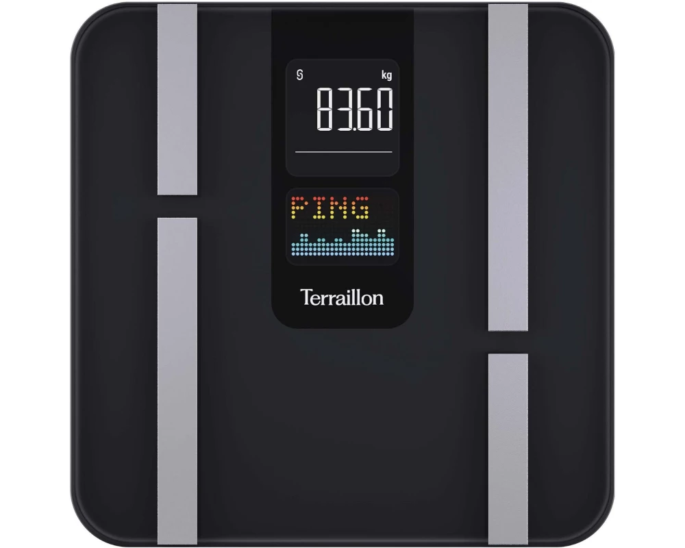 Terraillon Personenwaage Body Color Connect Schwarz