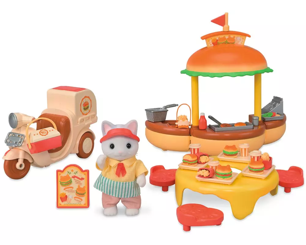 Sylvanian Families Sylvanian Families Mobiler Hamburger Imbiss mit Figur