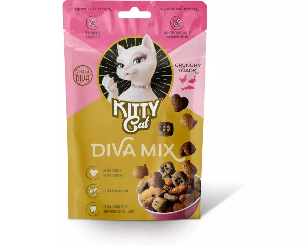 KITTY Cat Katzen-Snack KittyCat Diva Mix Trio Mix Feisch 60 g
