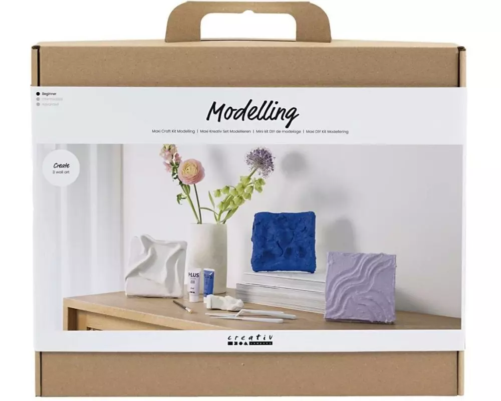 Creativ Company Modellier-Set Wandschmuck Blau/Violett