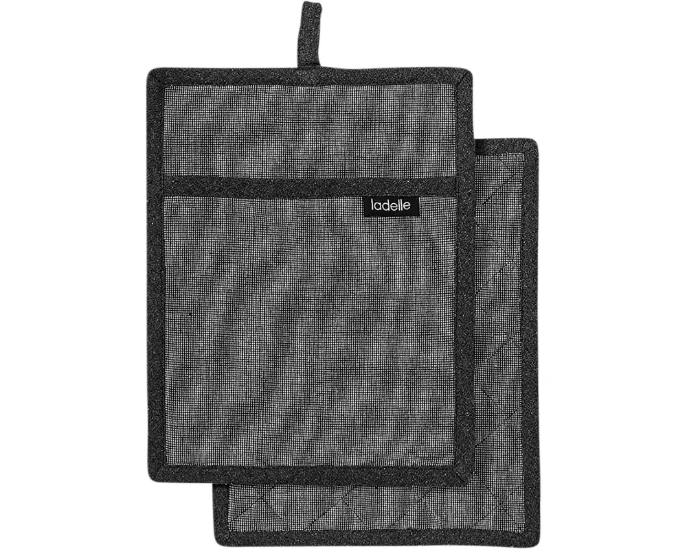 Ladelle Topflappen Eco Recycled 2 Stück, Anthrazit