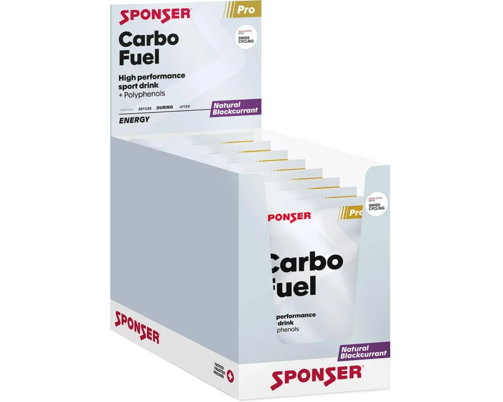 Sponser Carbo Fuel, Natural Blackcurrant, 10 x 83 g
