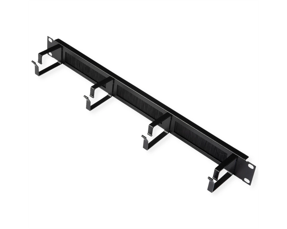 ROLINE 19-Zoll Rangierpanel 1 HE, mit Bürstenleiste 44x60mm schwarz