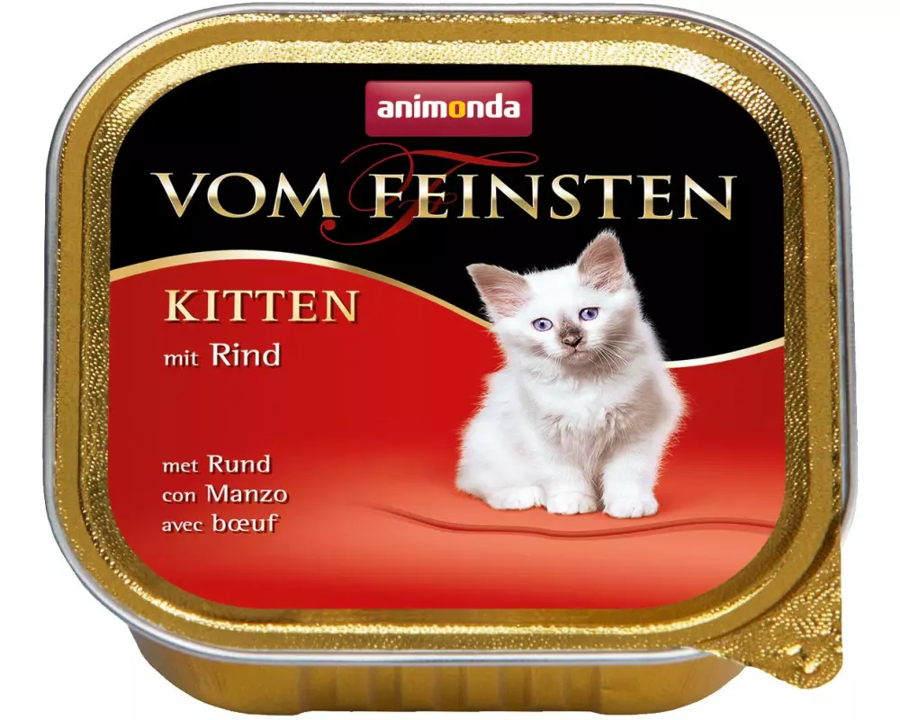 animonda Nassfutter Vom Feinsten Kitten Rind, 100 g