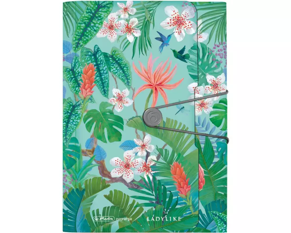 Herlitz Fächermappe Ladylike Jungle A4, 12 dehnbare Fächer