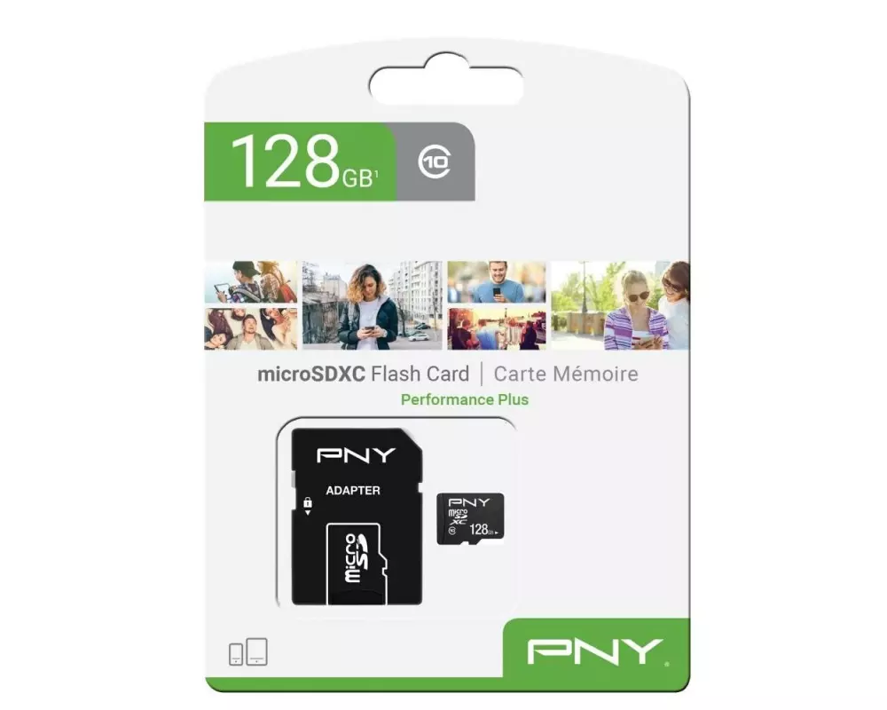 PNY microSDXC-Karte Performance Plus 128 GB
