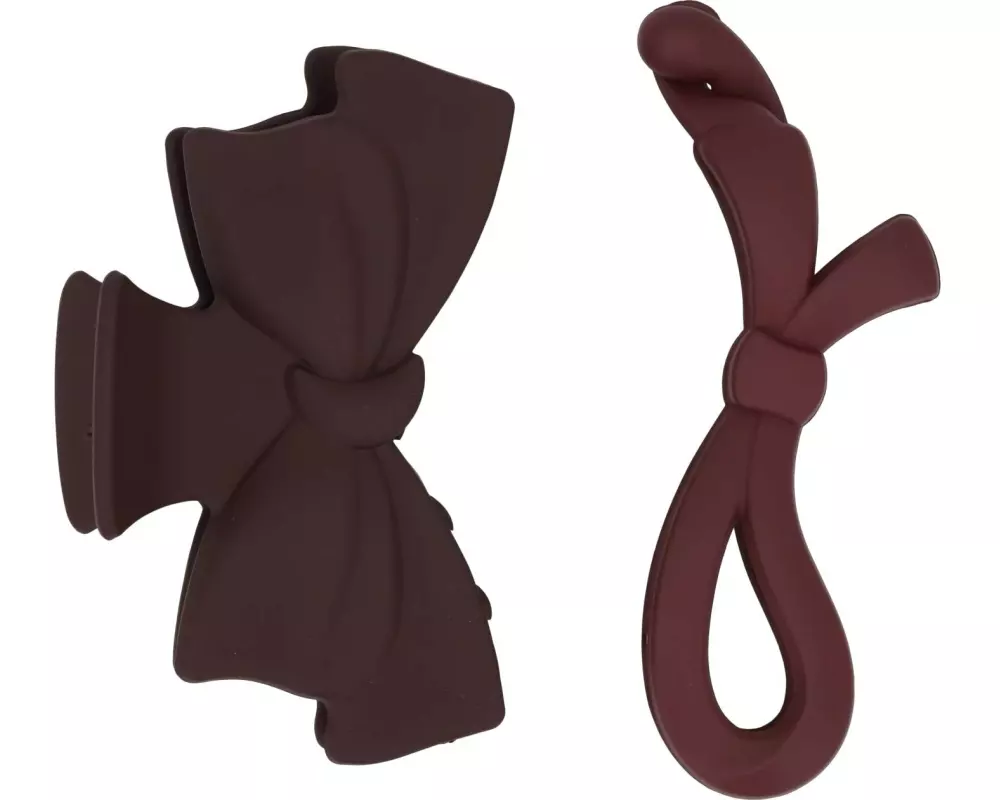 Trisa Accessoires Bananen-Klemme und Klemme Masche Set Bordeaux