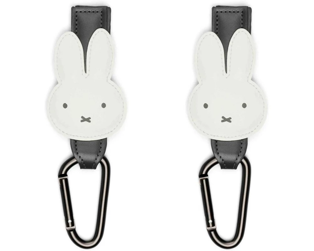 Dooky Kinderwagenhaken Small Miffy 2er Set, Schwarz