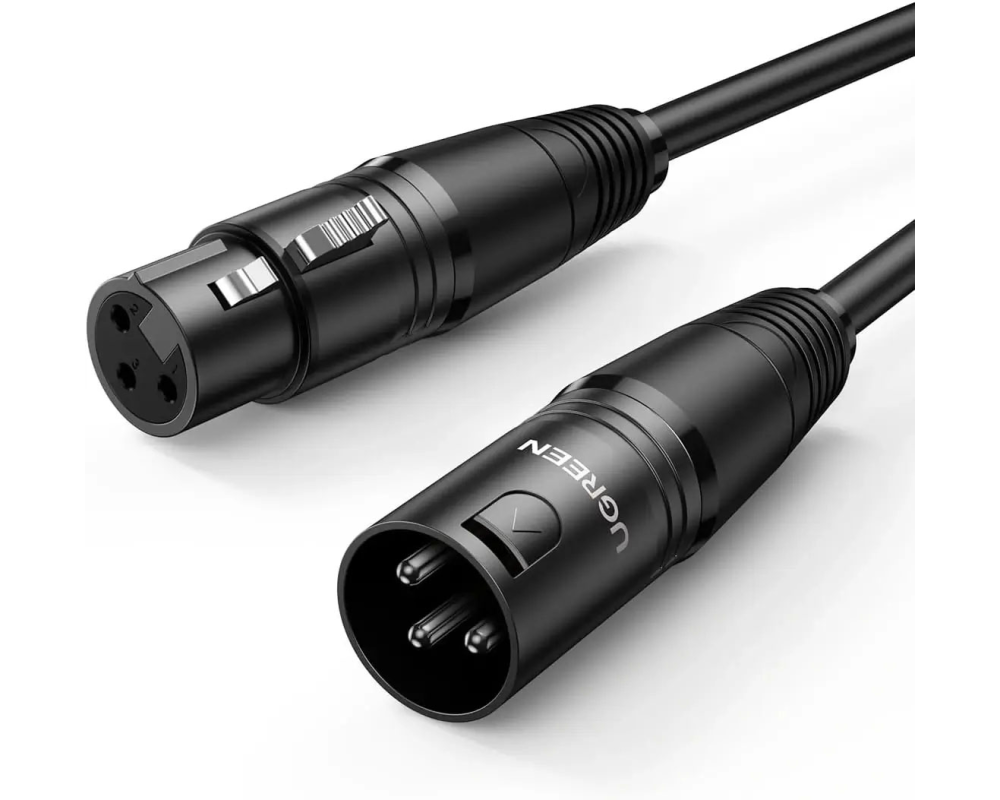 UGREEN Cable Xlr-Xlr Male-Female 20708 Microphone, 1m,BB