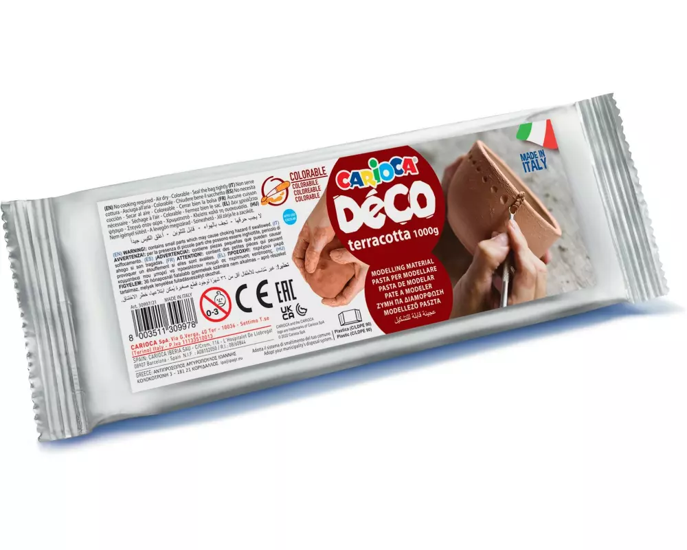 Carioca Modelliermasse Déco Terracotta 1000 g Terracotta