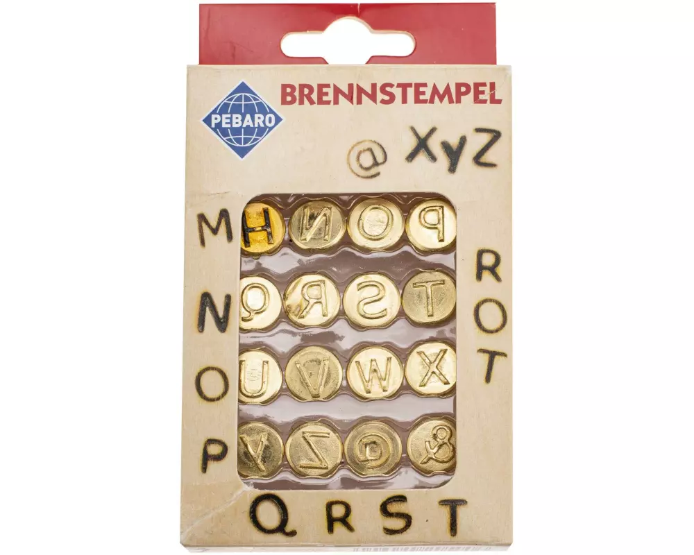 Glorex Brennstempel Buchstaben M-Z 16-teilig