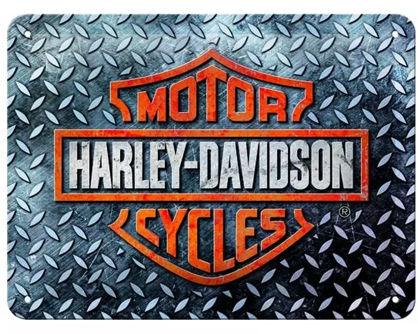 Nostalgic Art Schild Harley Davidson 20 cm x 15 cm, Metall