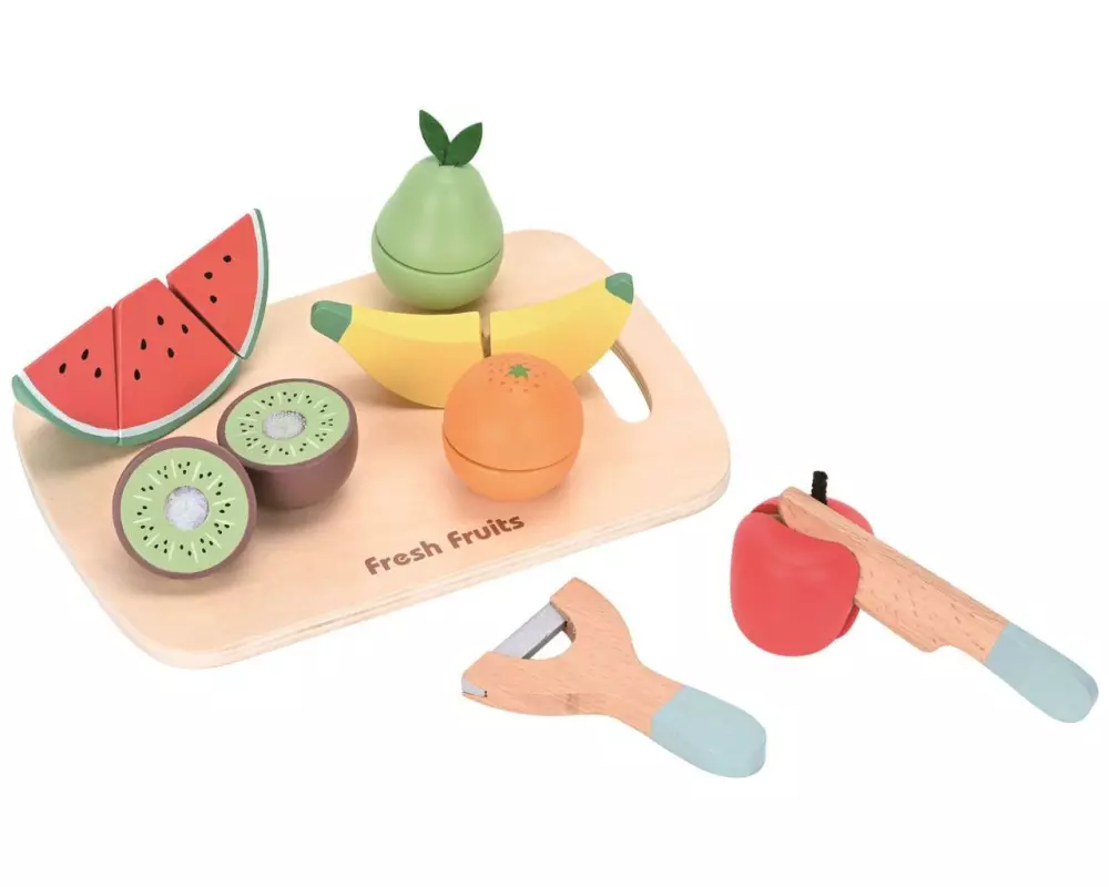 Spielba Holzspielwaren Früchte-Set zum Schneiden