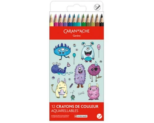 Caran d'Ache Fasermaler Kawaii Monsters- Set mit 12 Farben