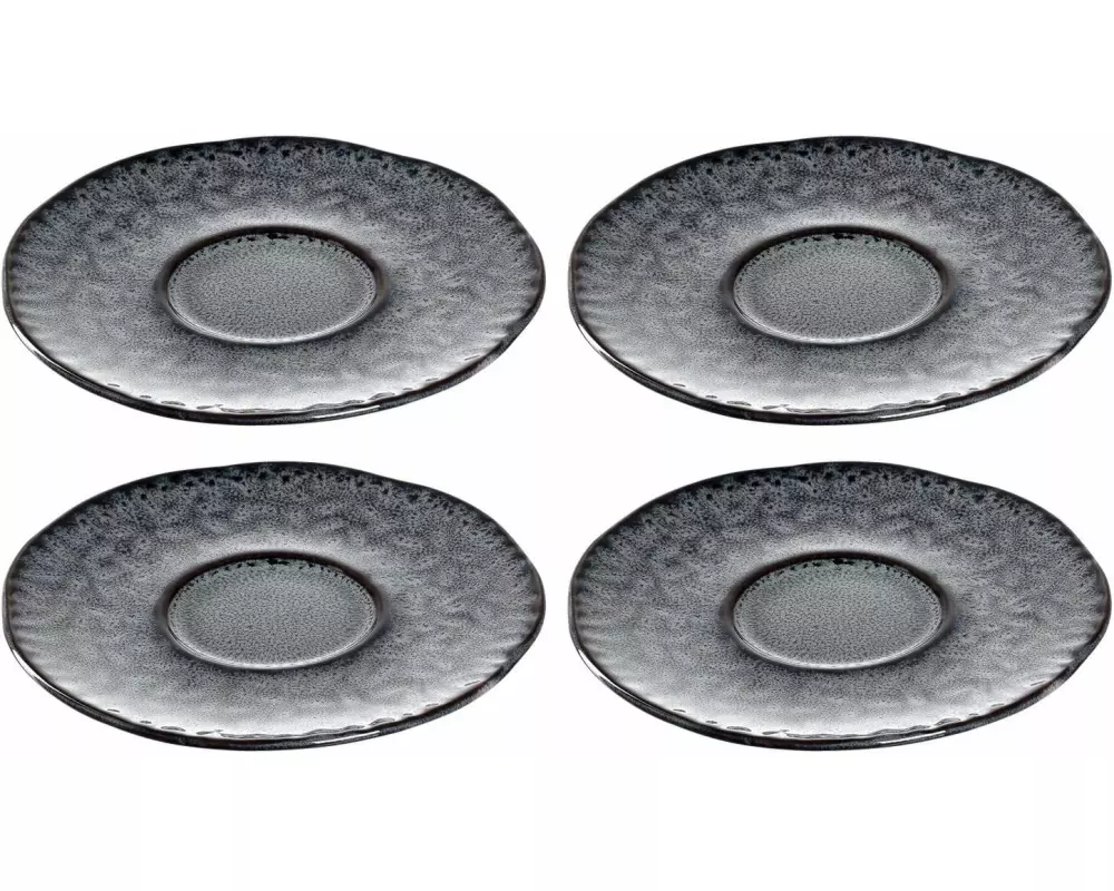 Leonardo Untertasse Matera Ø 11 cm, 4 Stück, Anthrazit