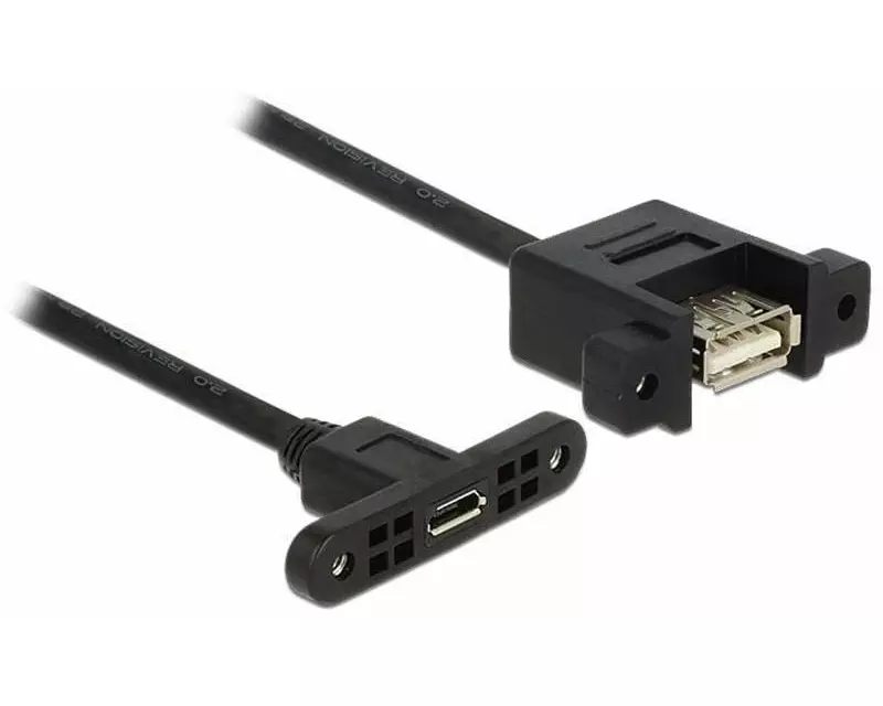 Delock USB 2.0-Einbaukabel  USB A - Micro-USB B 0.25 m