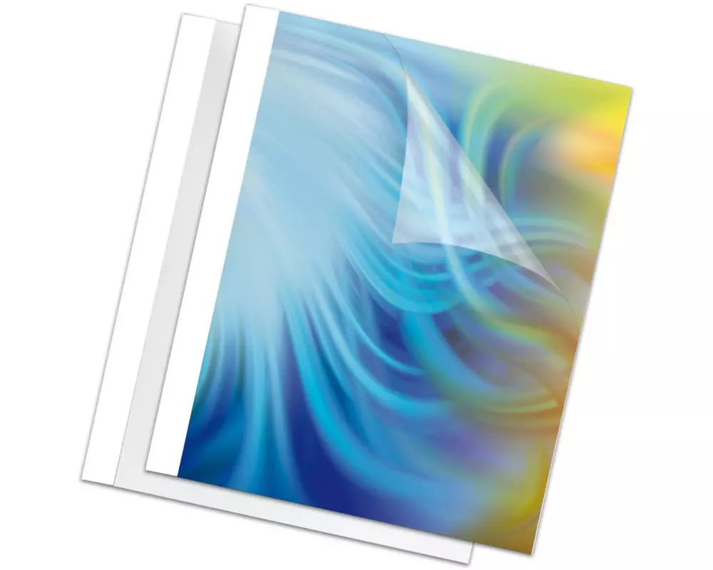 Fellowes Einbanddeckel Prestige für 9-32 Blatt, 100 Stück, Weiss